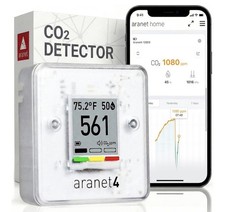 SAF Aranet4 Home: Wireless Indoor Air Quality Monitor for Office or White NEW