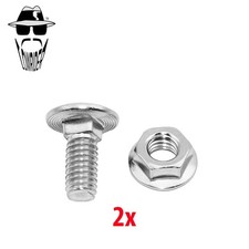 2x ORIGINAL LOWRIDER Chrome Springer Fork Top Bolt/Nut 15x8mm Hex Replacements.