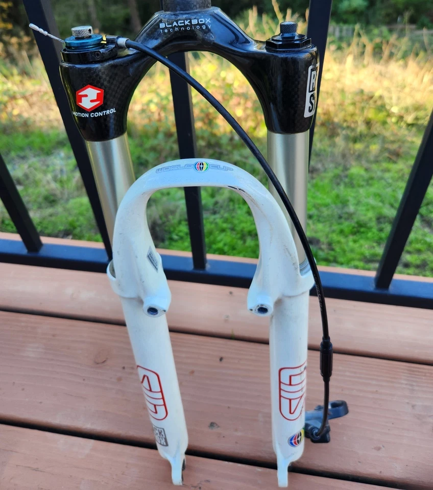 Rock Shox SID World Cup Black Box Carbon Fiber 26” Suspension Mountain Bike Fork - Image 2 of 4