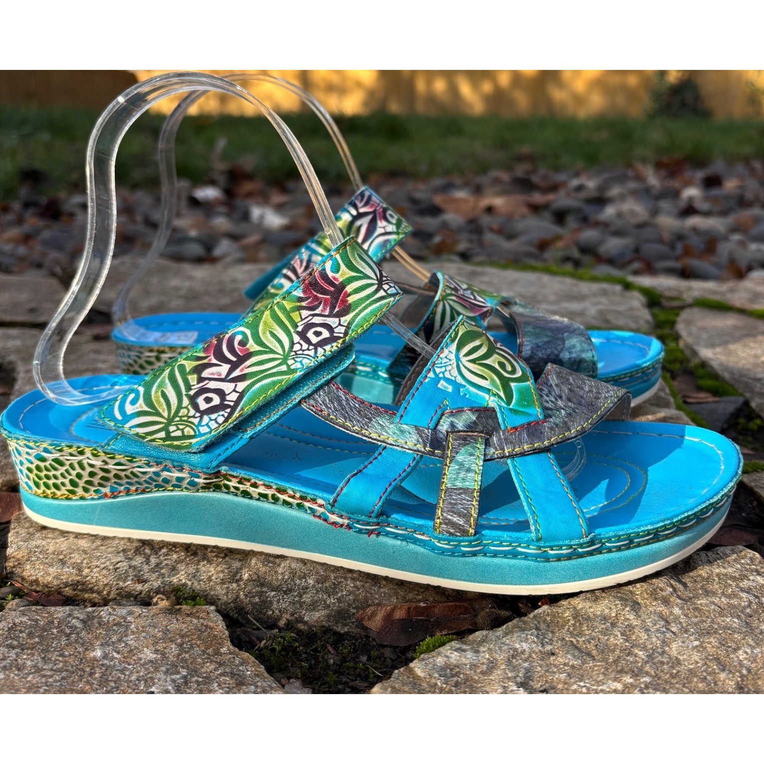 L'Artiste by Spring Step Caiman Sandals Shoes Women's Size 9 US 40 EU