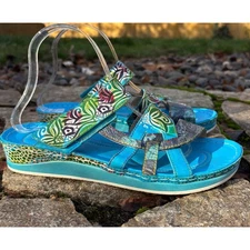 L'Artiste by Spring Step Caiman Sandals Shoes Women's Size 9 US 40 EU