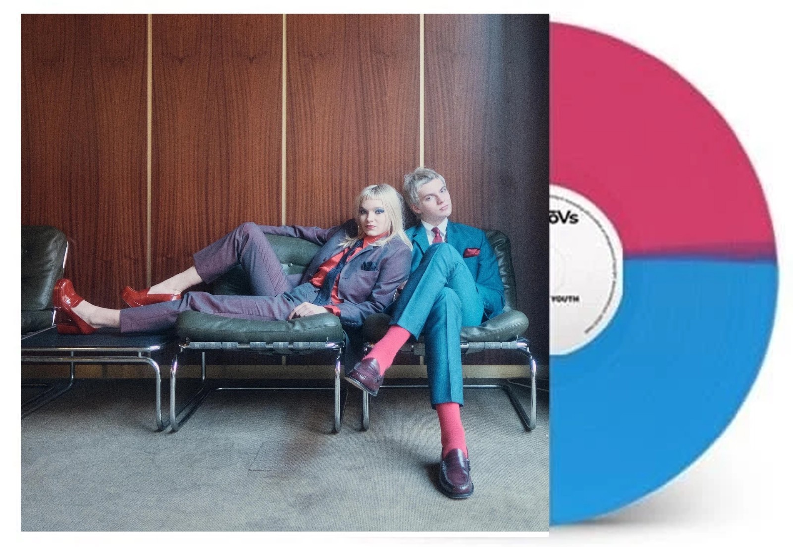 The MOLOTOVS LP Wasted on Youth PINK & BLUE Split VINYL 1st Pressing Indies NEW