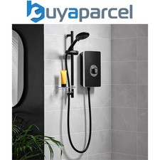 Triton Aspirante 8.5KW Matt Black Electric Shower - Includes Head + Riser Rail