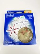 Vintage Glass Bead Ornament Kit Christmas Snowflake