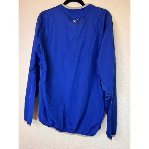 Easton Windbreaker Jacket Mens Large Blue Good Quarter Zip Mesh Performance image 5