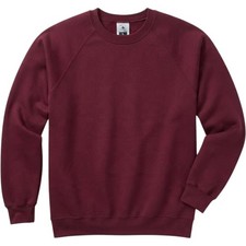 Lee Sweatshirt Mens Large Maroon Vintage 90s Made in USA Raglan Plain Crewneck