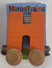 Maple Landmark Inc. 100085 NameTrains "H" Orange Wooden Letter Car