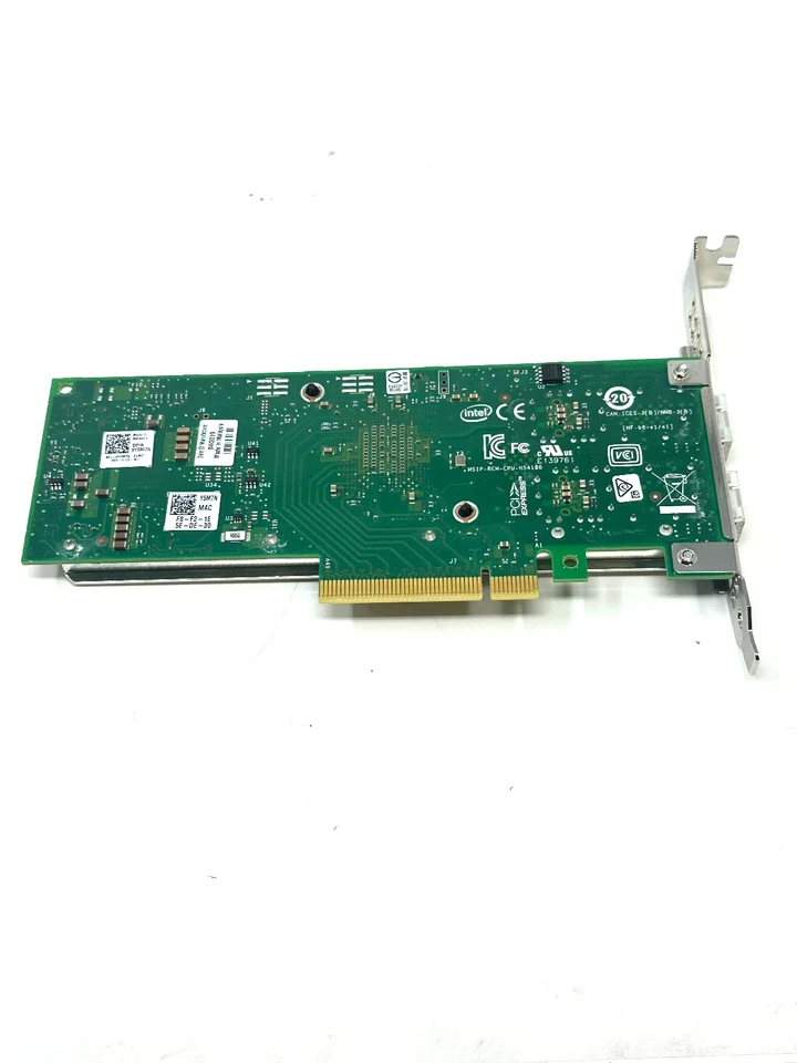 Dell Y5M7N 10Gbps Dual Port SFP+ PCIe Network Adapter Intel X710-DA2 Full Height - Image 2 of 2