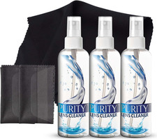 Purity Eyeglass Lens Cleaner Spray Kit - 3 X 8Oz Lens Cleaner Spray Bottle 2 M