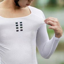 Men's Cycling Base Layer Long Sleeve Cycling Jersey Men Quick Dry EWQB