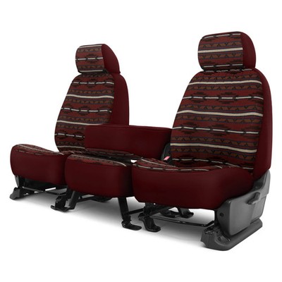 For Dodge Ram 2500 06-08 Southwest Sierra 1st Row Maroon Custom Seat Covers