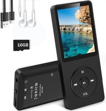 16GB Bluetooth MP3 Player LCD Display HiFi Bass Musik-Spieler FM Radio Audio