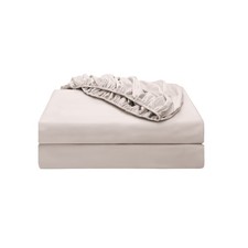 2-Pack Pure Cotton Fitted Sheet King Size, 600 Thread Count 16" Deep Pocket E...