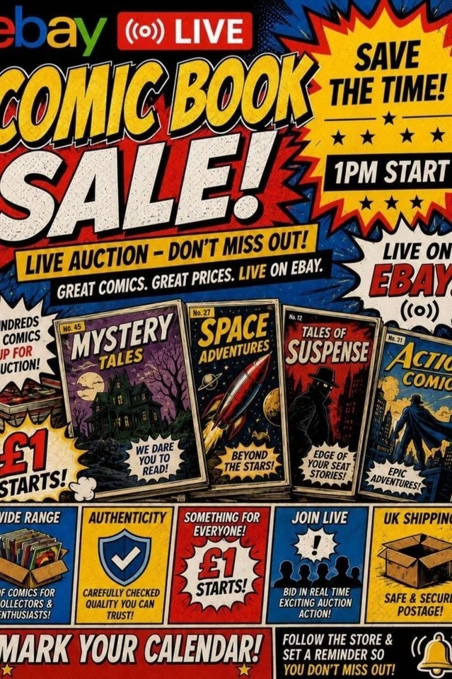 Comic book clearance - £1 starts