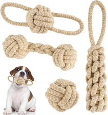 4-Teiliges Kauen Hundespielzeug Set F&uuml;r Kleine Und Mittlere Hunde - Unzerst&ouml;rbar