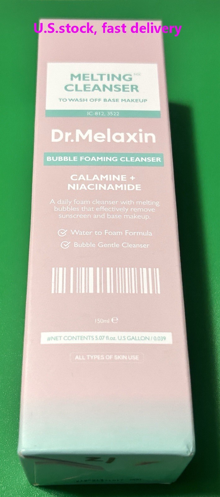 Dr Melaxin Melting Cleanser Bubble Foaming Cleanser Base Makeup Wash NEW Sealed