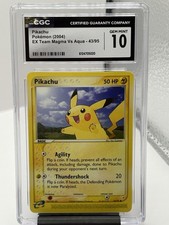 2004 Pokemon Pikachu Common EX Team Magma Vs Aqua 43/95 CGC 10 GEM MINT on eBay