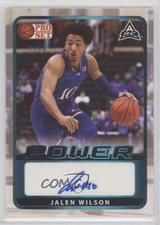 2021 Leaf Pro Set Power Base Platinum Spectrum Foil 7/99 Jalen Wilson Auto 3d6