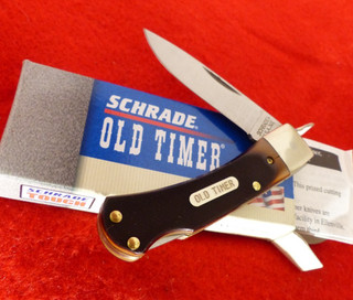 Schrade Old Timer USA Made 3" Closed 3OT Bearhead lockback Lock Blade knife