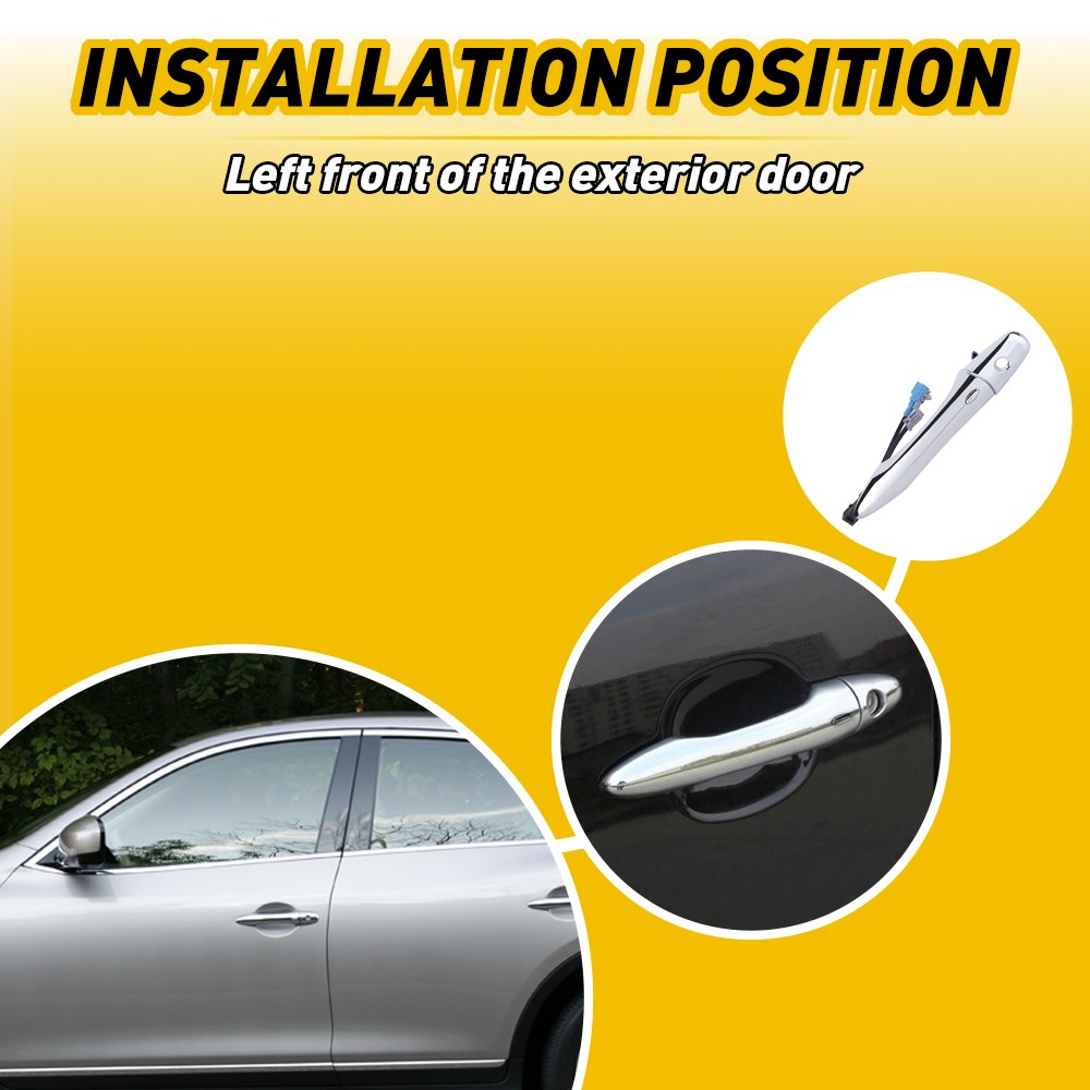 1-10x Front Driver Left Exterior Door Handle For 2009-13 Infiniti FX35 FX37 FX50 thumbnail 12