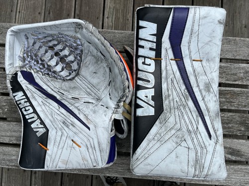 Vaughn SLR3 Pro Carbon goalie glove and blocker