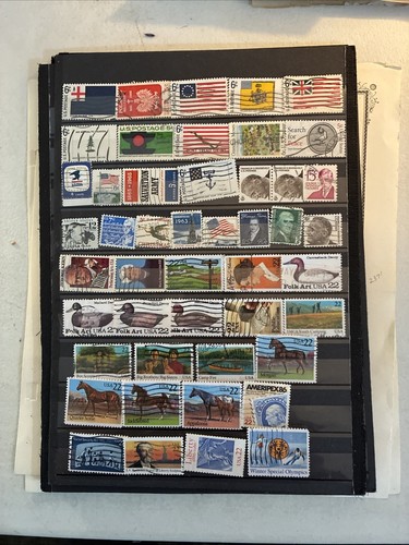 Collezione Of Us Come Nuova Usata Su Pagine Carte 13 Centesimi Collezione Blocchi Targhe N316 - Foto 11 di 14
