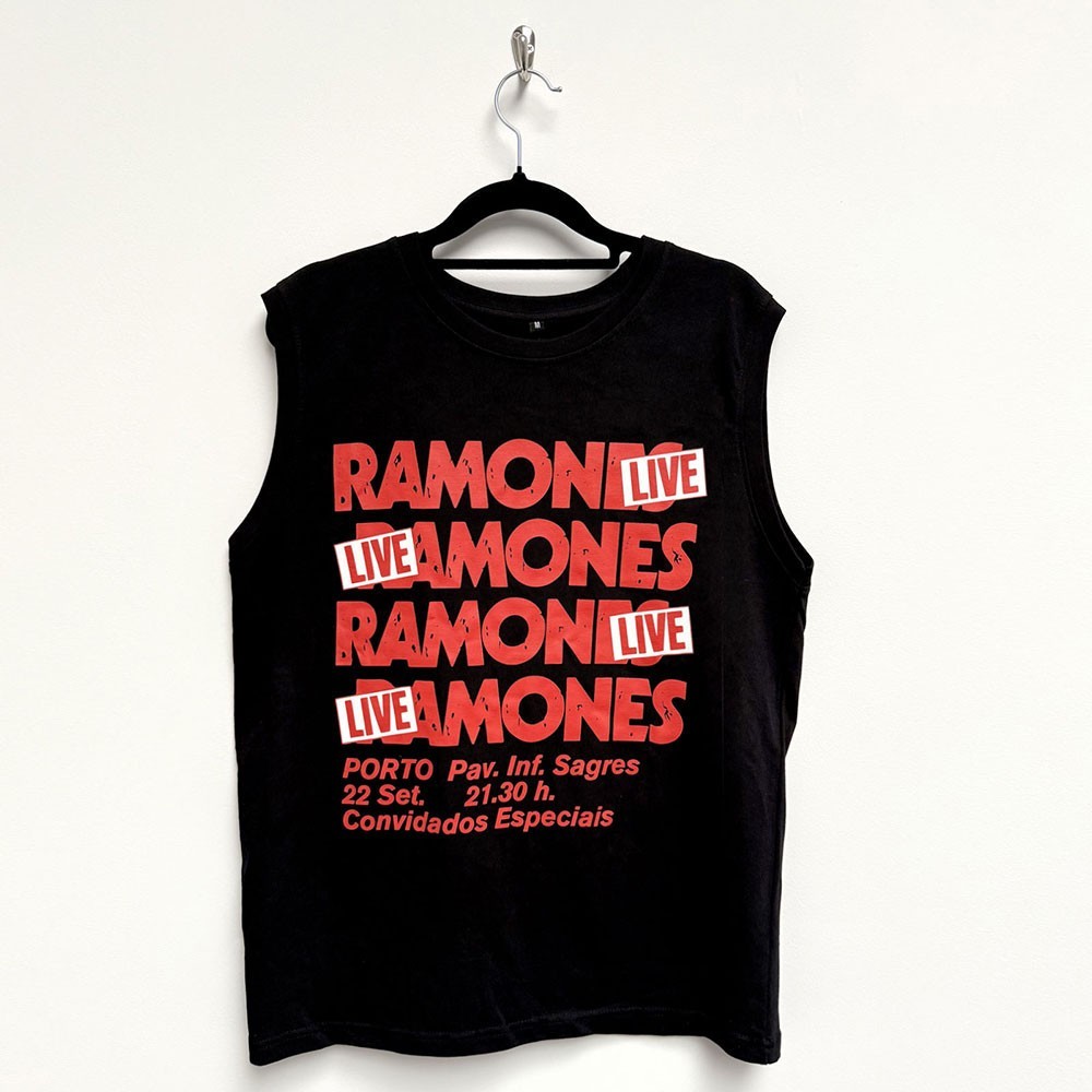 Camiseta sin mangas Ramones 'Concert' - NUEVA