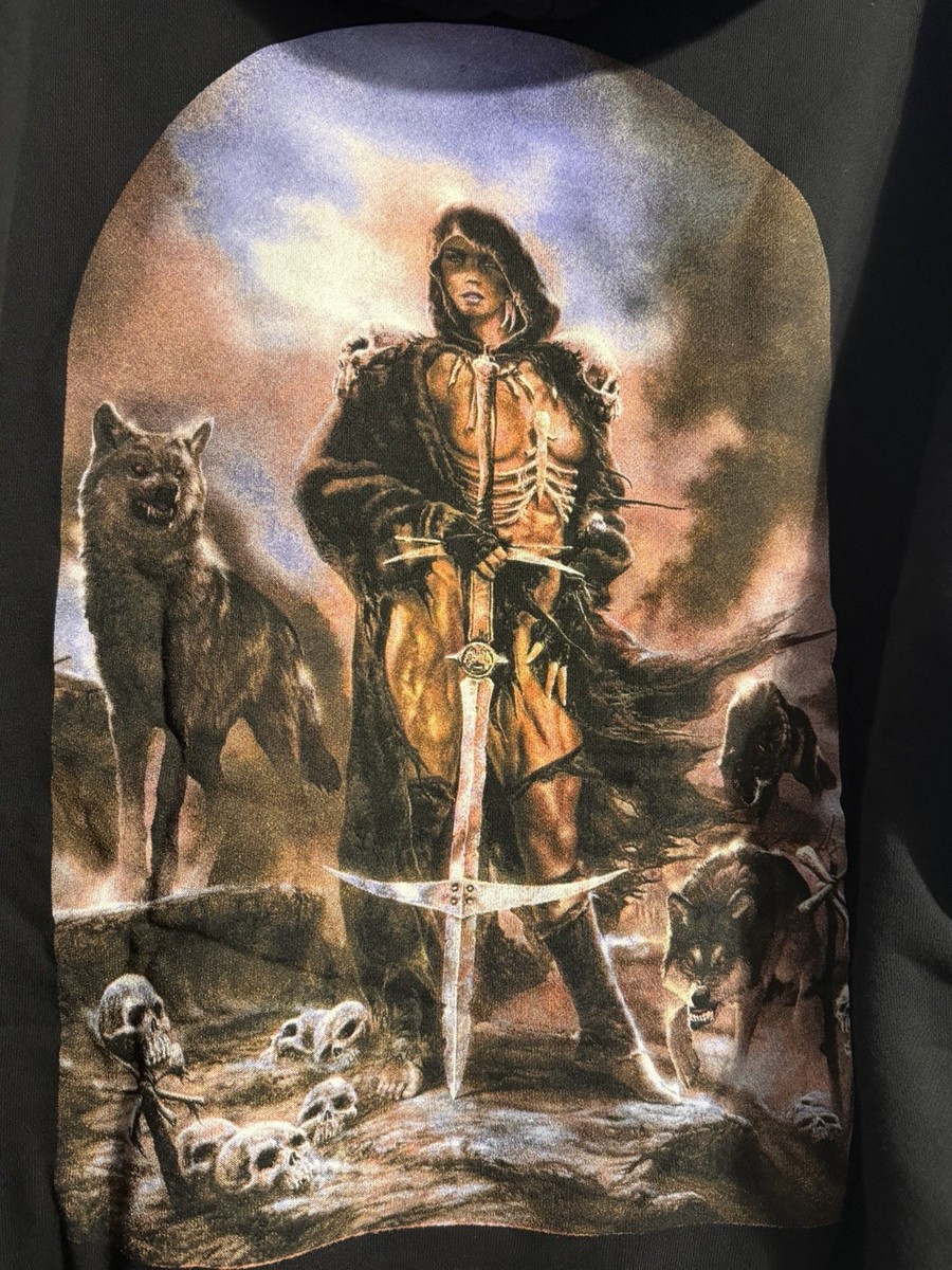 Darc Sport WOLVES VALHALLA パーカー Darc Sport Valhalla Graphic Hoodie Black NWT Size Large Still