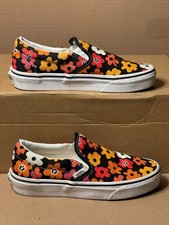 Vans Classic Slip-On Floral Canvas Shoes Women 5.5 / Men 4 Used Excellent