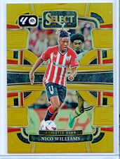 2023-24 Panini Select La Liga Nico Williams Gold Prizm /10 #3 Athletic Club 🔥