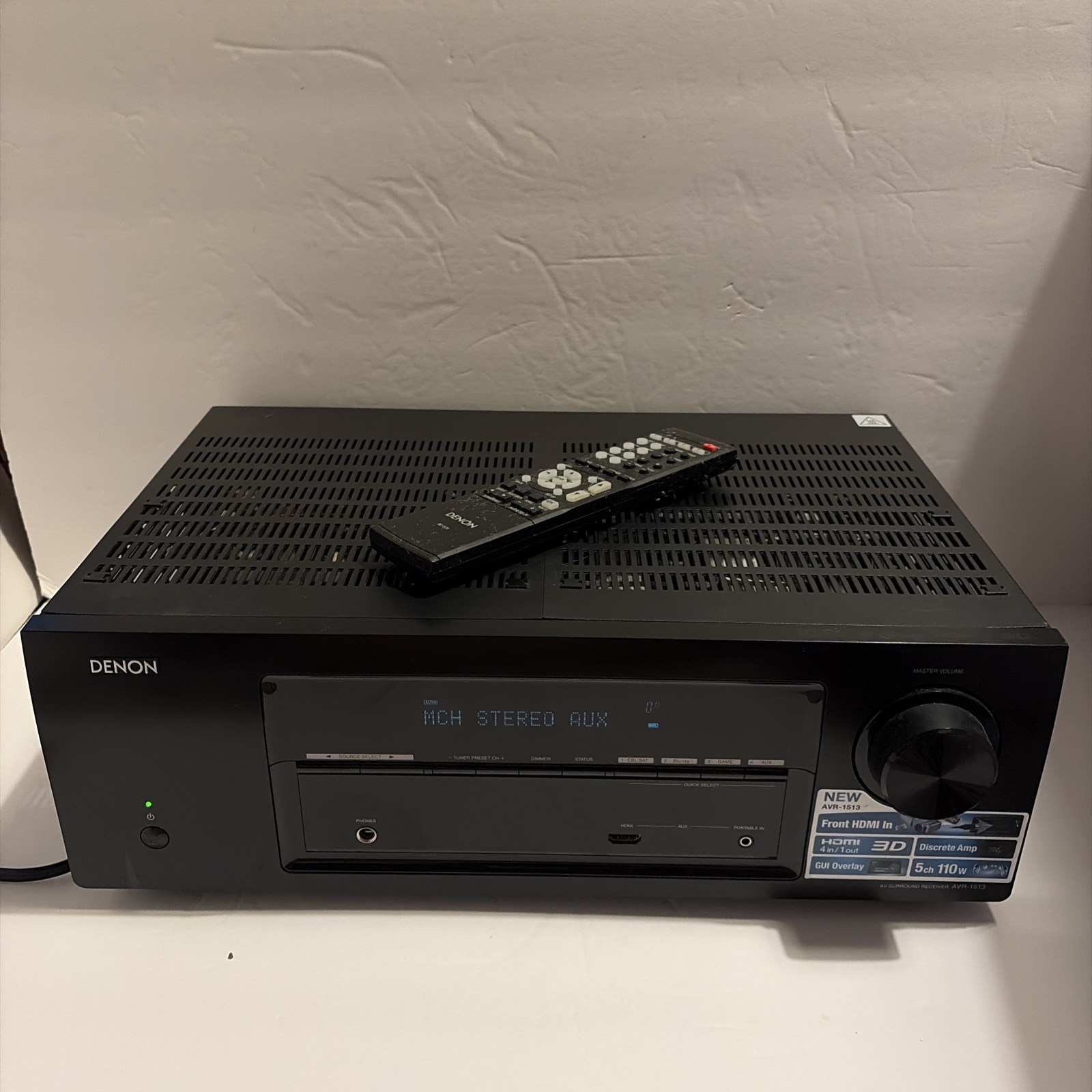 Denon AVR-1513 5.1 Ch HDMI Network Home Theater Receiver Ste