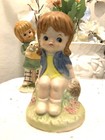 Vintage Porcelain Children Figurines Made In Taiwan 4 1/2  & 4" — photo 6
