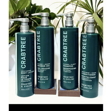 Crabtree Evelyn Cleanse Shampoo,conditioner, body gel, lotion 15 fl oz Pumps