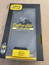 New OtterBox Defender Case for iPhone 8/7- Black! Free Shipping