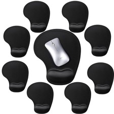 9 Pcs Ergonomic Mouse Pad with Gel Wrist Rest Memory Foam Comfortable Mousepa...