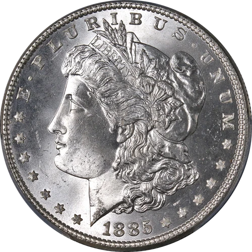 1885-P Morgan Silver Dollar PCGS MS65 Blast White Strong Strike - STOCK