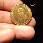 Franklin D. Roosevelt USA Brass Medal "A New Deal" "Onward America" — photo 8
