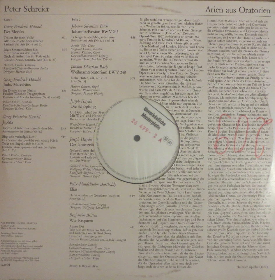 unverkäufliche Musterplatte Intershop Frank Zander - Bild 3 von 4