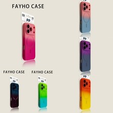 Liquid Silicone For iPhone 17 Pro Max Case 17 16 15 14 13 Gradient Phone Cover