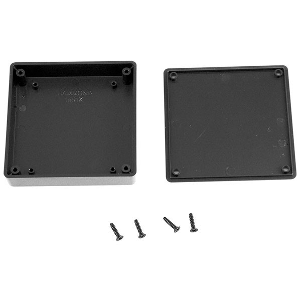 Hammond Miniature Plastic Enclosure 80 x 80 x 20 Black
