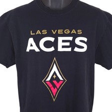 Las Vegas Aces T Shirt Mens Size Large Black WNBA Basketball Tee