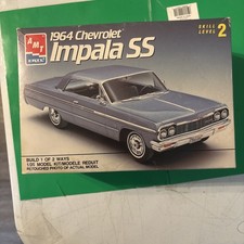 1962 Chevrolet Impala Ss Convertible Amt Ertl Chev 125 Model Car Kit New In Box 1962 Chevrolet Impala Ss Convertible Amt Ertl Chev 125 Model Car Kit New In Box