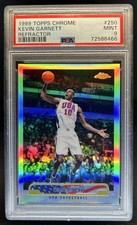1999-00 Topps Chrome Kevin Garnett Refractor #250 USA PSA 9