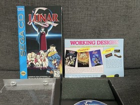 Lunar: Eternal Blue (Sega CD, 1995) Complete W/ Reg Card & Merch Insert Untested