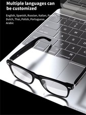 Smart Translation AI Smart Glasses, Black, Smart Translation AI Glasses Model