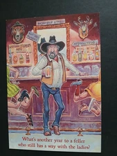 Leanin' Tree Funny Western Birthday Card What's Another Year To A Feller