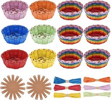 FREEBLOSS 12 Set Basket Making Kit Creative Raffia with Instruction...