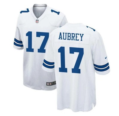 Brandon Aubrey Cowboys stitched Jersey White - All Stitched