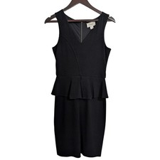 Ganni "Miss Marple" Peplum Sheath Dress - Size S (Fits like a 2)