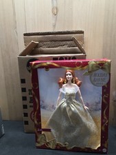 BARBIE Holiday Doll 2025 Red Hair Freckles Silver Gold Gown JBJ04 Open Box 